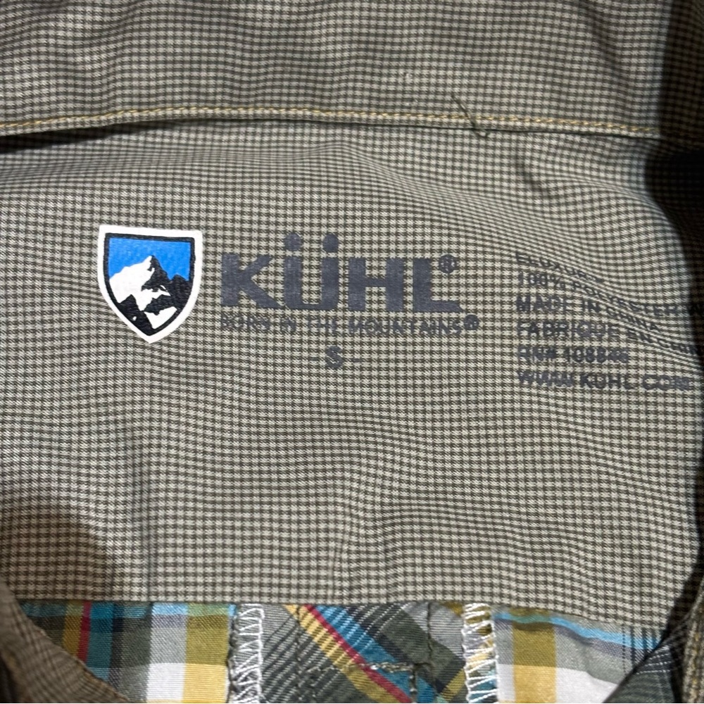 Kuhl Ion X Men's Pearl Sanp Plaid Short Sleeve Western Outdoor button‎ Shirt - S - Picture 2 of 12